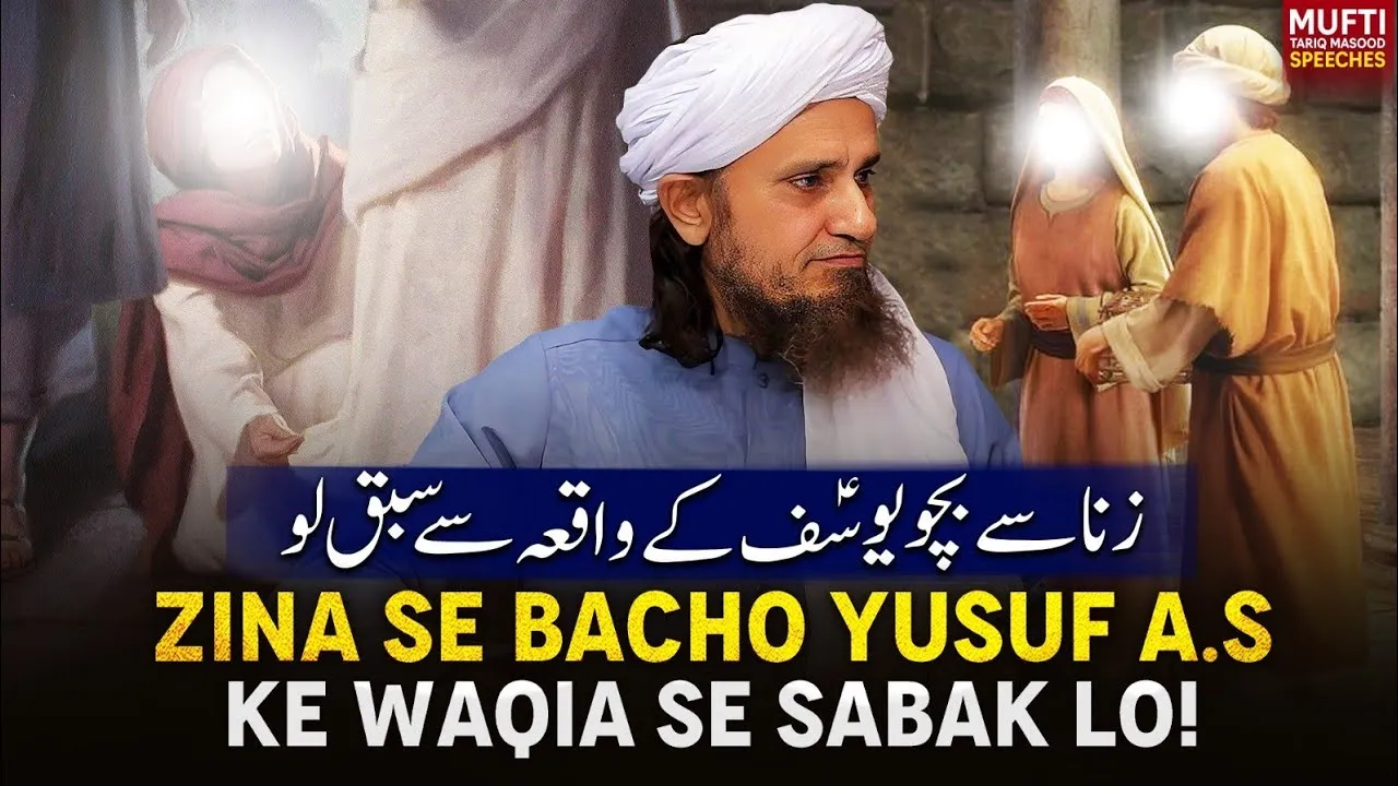 Zina Se Bacho Yousuf A.S Ke Waqia Se Sabak Loo  | Mufti Tariq Masood Speeches